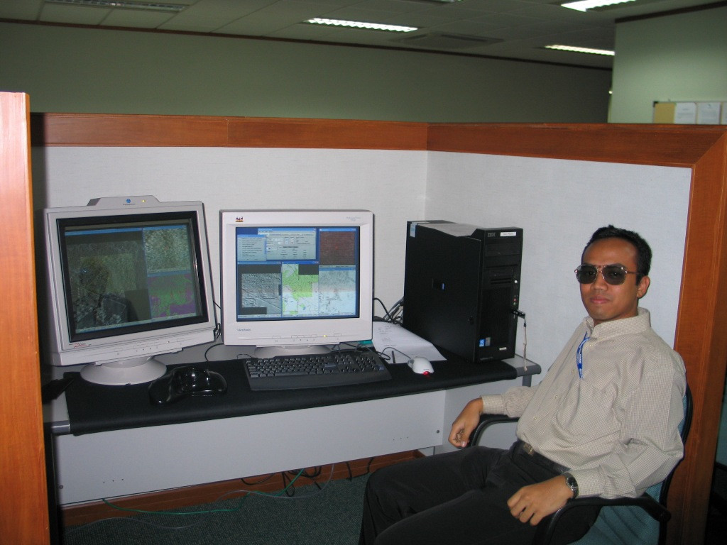At my digital photogrammetry workstation (2005)